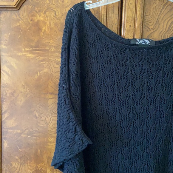LAST CHANCE •Crystal-Kobe• Cotton Batwing Sweater - Picture 5 of 5
